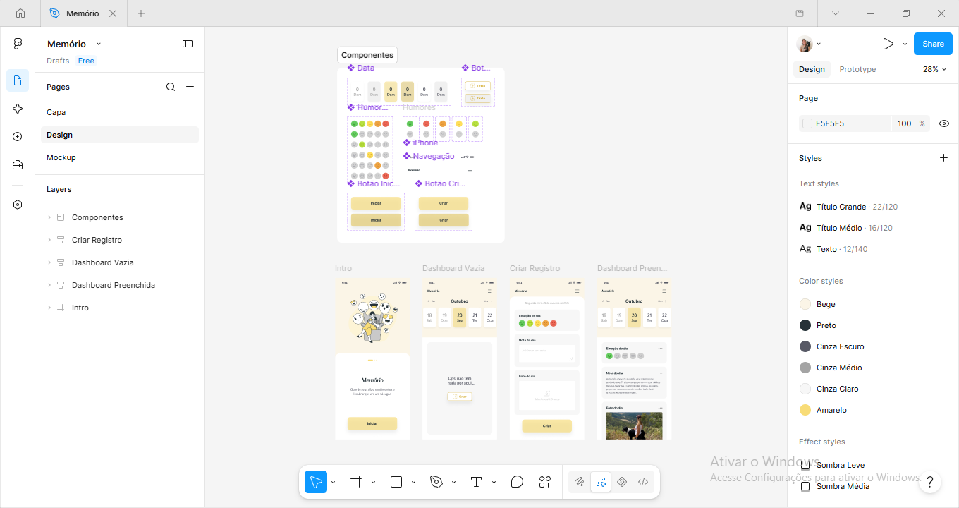 Memório App — Process 1