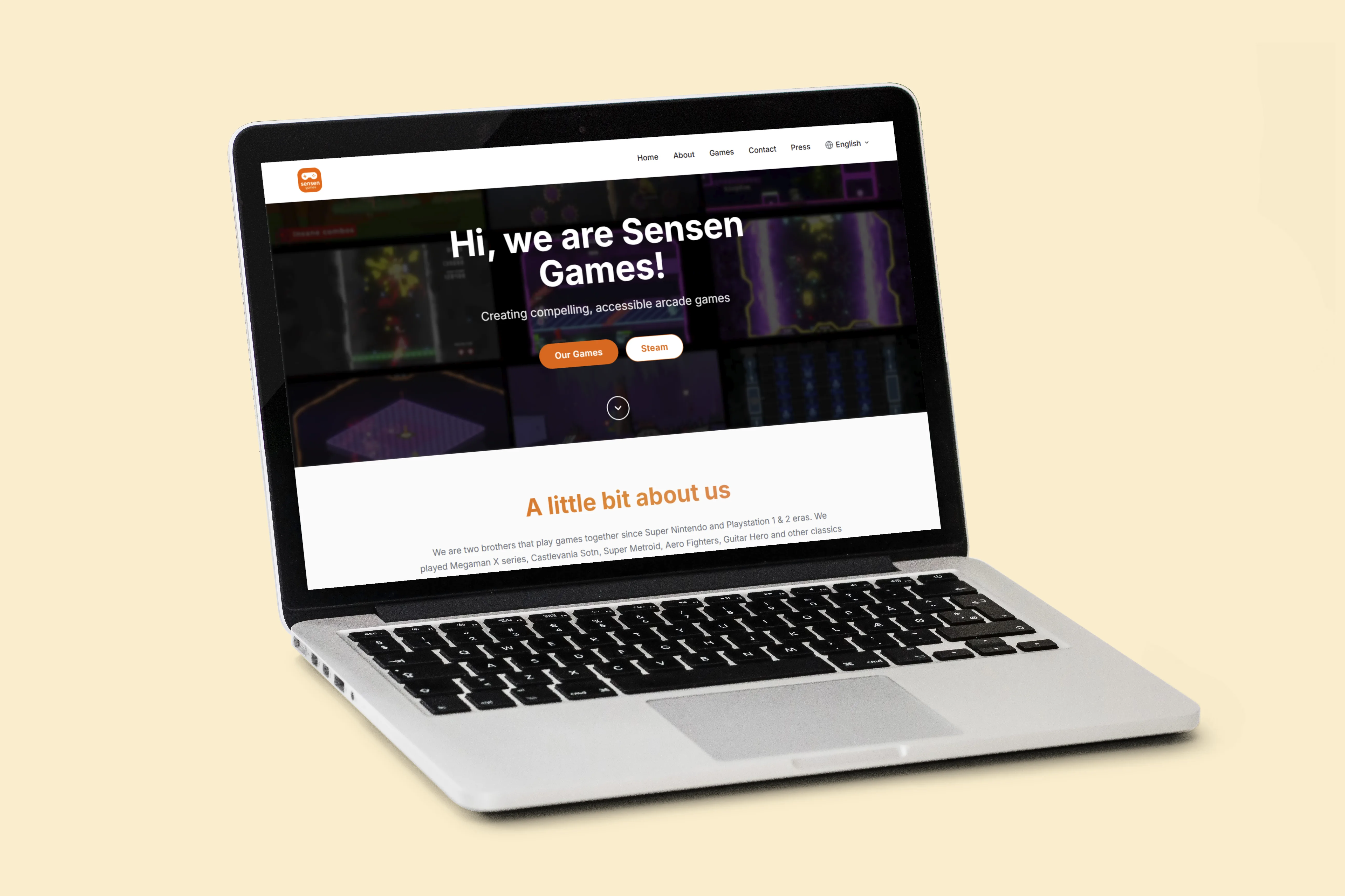 Sensen Games Website — Gallery 3
